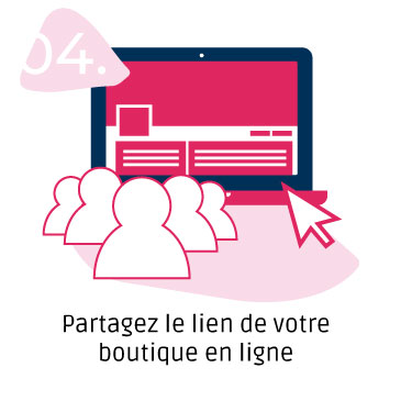 Etape 4 : Partagez le lien de la boutique en ligne